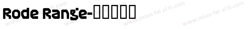 Rode Range字体转换